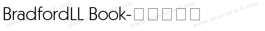BradfordLL Book字体转换